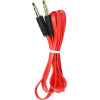 Cable Aux Jack 3,5 Mm (male) To Jack 3,5 Mm (male) Flat 1 m Red OEM