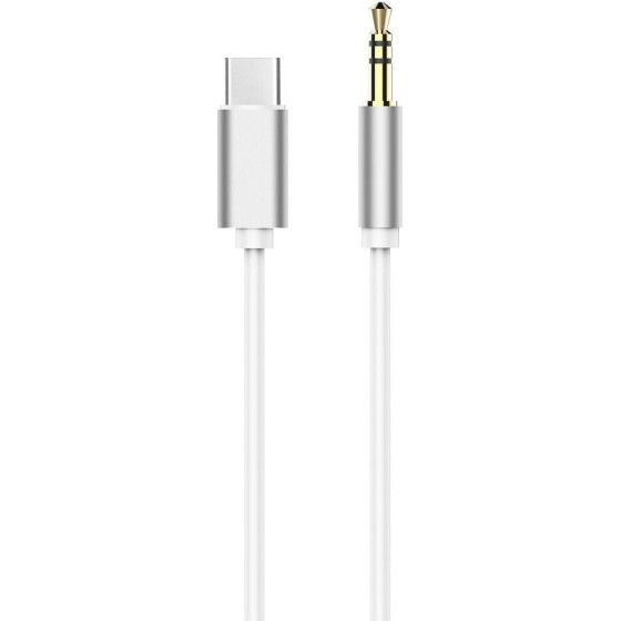 Cable Aux Type C (male) To Jack 3,5 Mm (male) White OEM