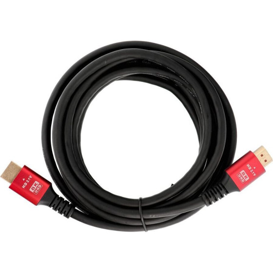 Cable Hdmi 2.1 Cable 8K 60Hz / 4K 120Hz - Ultra High Speed, HDR, eARC, VRR, 48GBps 3 m Black OEM