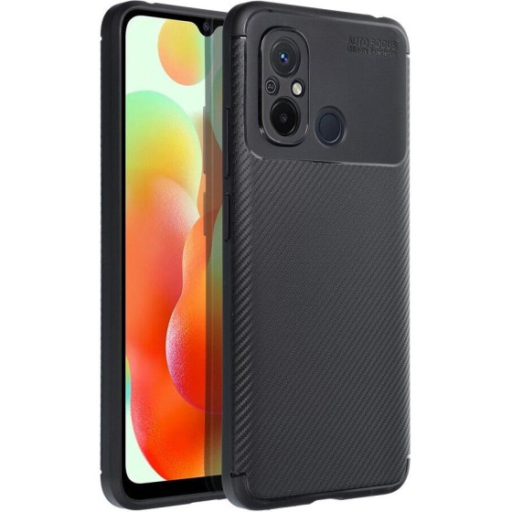 Case Carbon Premium For Xiaomi Redmi 12C Black OEM