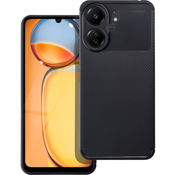 Case Carbon Premium For Xiaomi Redmi 13C / Poco C65 Black OEM