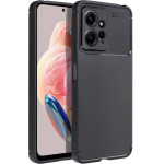 Case Carbon Premium For Xiaomi Redmi Note 12 4G Black OEM