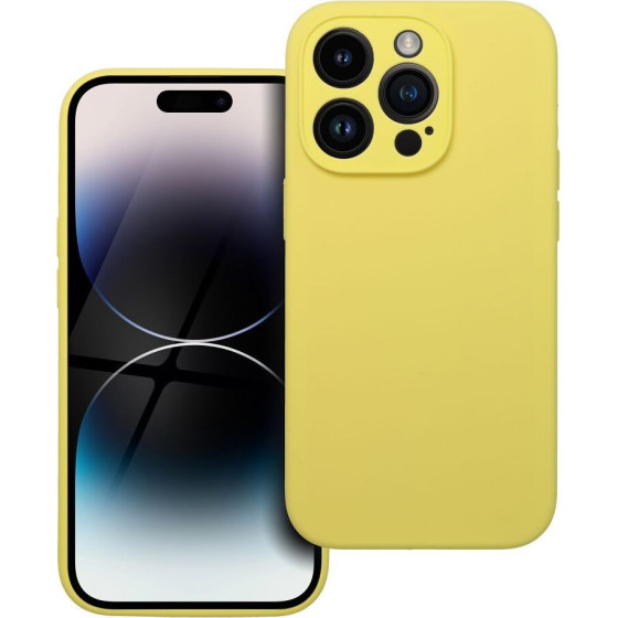 Case Silicone 2mm For Iphone 14 Pro Lemon OEM