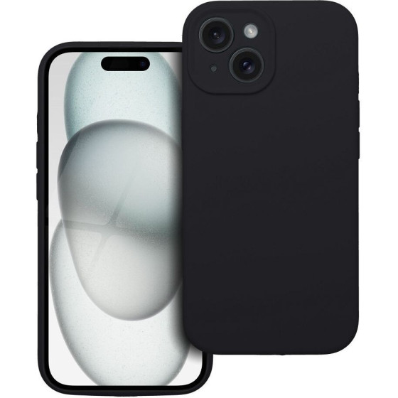 Case Silicone 2mm For Iphone 15 Black OEM