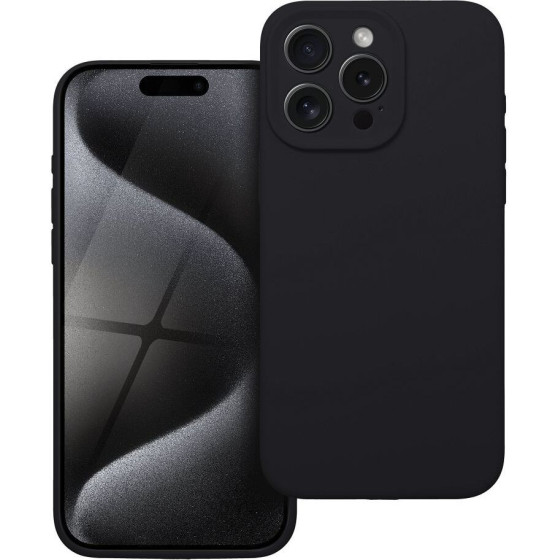 Case Silicone 2mm For Iphone 15 Pro Max Black OEM