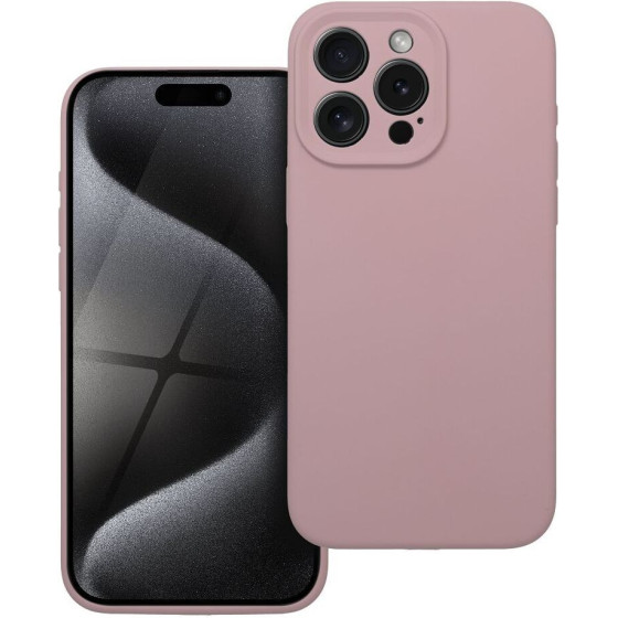 Case Silicone 2mm For Iphone 15 Pro Max Sand Pink OEM