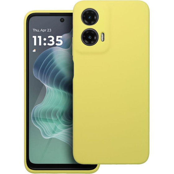 Case Silicone 2mm For Motorola G35 5G Lemon OEM