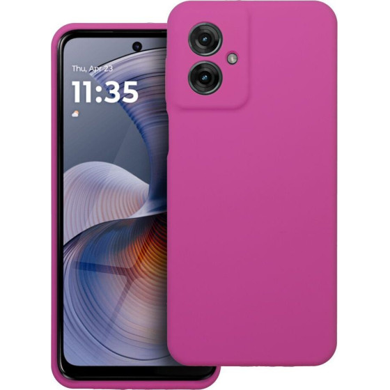 Case Silicone 2mm For Motorola G55 5G Pink OEM