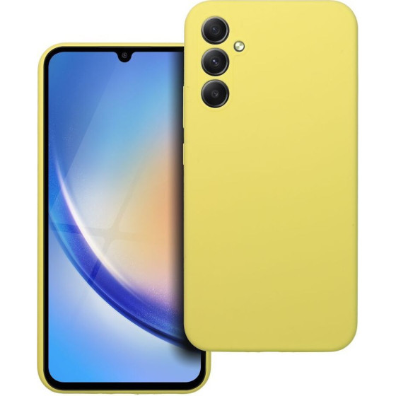 Case Silicone 2mm For Samsung A34 5G Lemon OEM