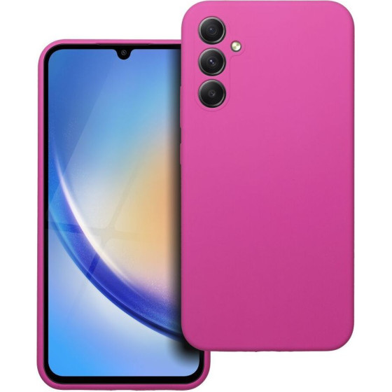 Case Silicone 2mm For Samsung A34 5G Pink OEM