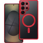 Electro Mag Cover Case Compatible With Magsafe For Samsung S25 Ultra Red OEM