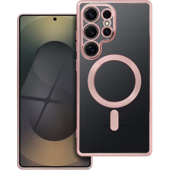 Electro Mag Cover Case Compatible With Magsafe For Samsung S25 Ultra Rose Gold OEM