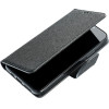 Fancy Book Case For Samsung A12 Black OEM