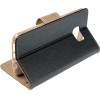 Fancy Book Case For Samsung A16 Black / Gold OEM
