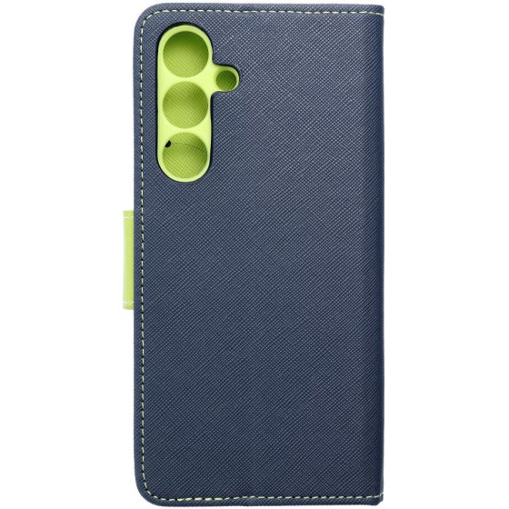 Fancy Book Case For Samsung S24 Fe Navy / Lime OEM