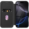 Folio Side Magnet Book Case For Iphone 15 Pro Max Black OEM