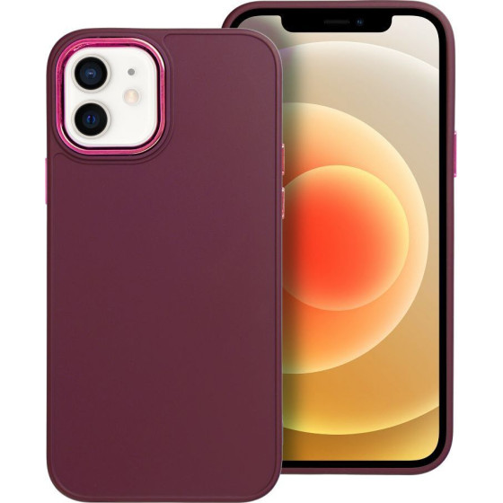 Frame Case For Iphone 12 / 12 Pro Purple OEM