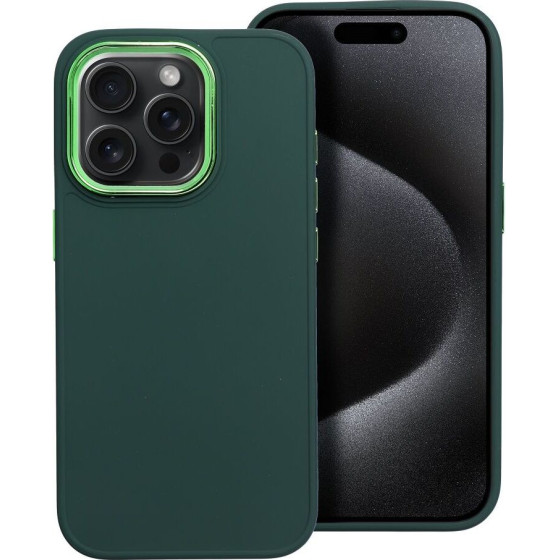 Frame Case For Iphone 15 Pro Green OEM