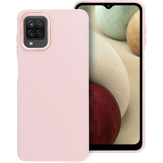 Frame Case For Samsung A12 / M12 Powder Pink OEM