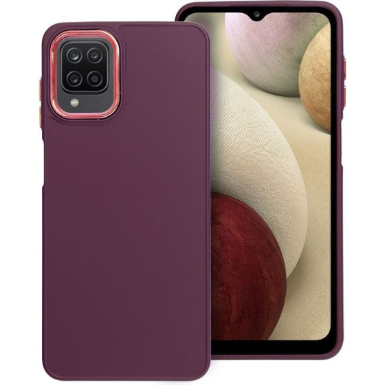 Frame Case For Samsung A12 / M12 Purple OEM