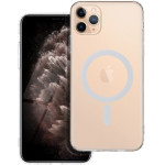 Frost Mag Cover Case With Camera Protection Compatible With Magsafe For Iphone 11 Pro Max Transparent OEM