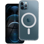 Frost Mag Cover Case With Camera Protection Compatible With Magsafe For Iphone 12 Pro Transparent OEM