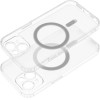 Frost Mag Cover Case With Camera Protection Compatible With Magsafe For Iphone 14 Plus Transparent OEM