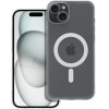 Frost Mag Cover Case With Camera Protection Compatible With Magsafe For Iphone 15 Plus Transparent OEM