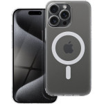 Frost Mag Cover Case With Camera Protection Compatible With Magsafe For Iphone 15 Pro Max Transparent OEM