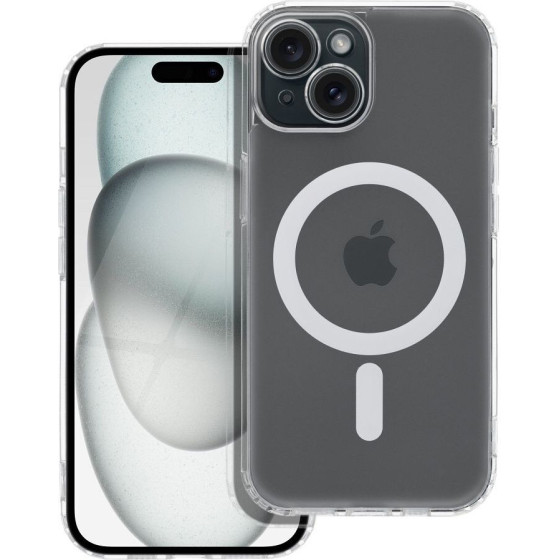 Frost Mag Cover Case With Camera Protection Compatible With Magsafe For Iphone 16 Plus Transparent OEM