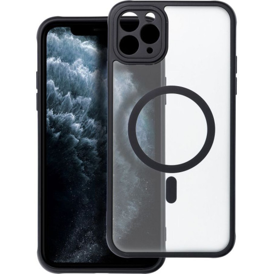 Full Matte Mag Cover Case Compatible With Magsafe For Iphone 11 Pro Max Black OEM