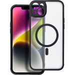 Full Matte Mag Cover Case Compatible With Magsafe For Iphone 14 Plus Black OEM
