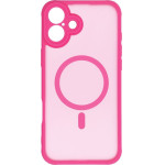 Full Matte Mag Cover Case Compatible With Magsafe For Iphone 16 Plus Pink OEM