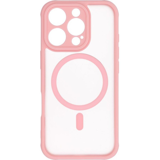Full Matte Mag Cover Case Compatible With Magsafe For Iphone 16 Pro Jasny Rozowy OEM