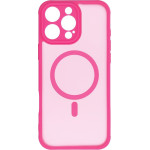 Full Matte Mag Cover Case Compatible With Magsafe For Iphone 16 Pro Max Pink OEM