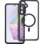 Full Matte Mag Cover Case Compatible With Magsafe For Samsung A35 Black OEM