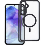 Full Matte Mag Cover Case Compatible With Magsafe For Samsung A55 Black OEM