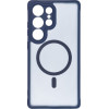 Full Matte Mag Cover Case Compatible With Magsafe For Samsung S25 Plus Blue OEM