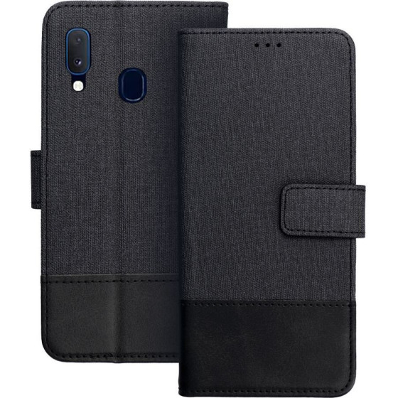Gomma Book For Samsung A20e Black OEM