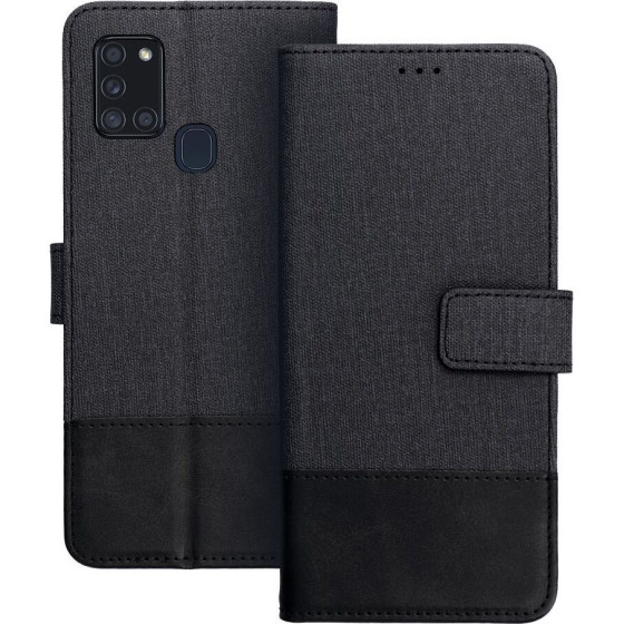Gomma Book For Samsung A21s Black OEM