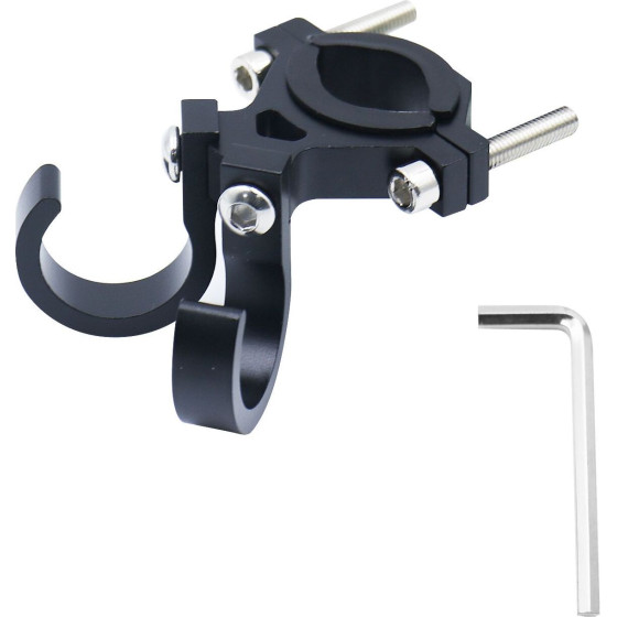 Hook For Shopping With Two Loops For Bike / Scooter Aluminum FS366-005 Black OEM