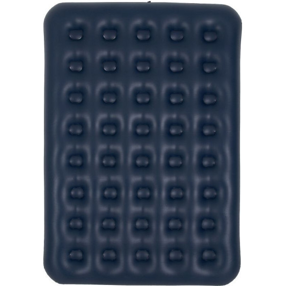 Inflatable Double Travel Mattress With Velvet Finish + Inflating Pump 67002 Blue OEM