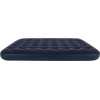 Inflatable Double Travel Mattress With Velvet Finish + Inflating Pump 67002 Blue OEM