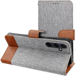 Jeans Book For Samsung S25 Plus Gray OEM