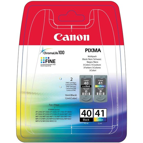CANON INKJET PG-40 ��� CL-41 BLACK COLOUR - (0615B043)