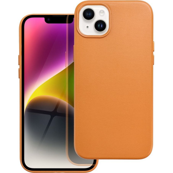 Leather Mag Cover Case For Iphone 14 Plus Orange OEM
