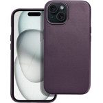 Leather Mag Cover Case For Iphone 15 Dark Violet OEM