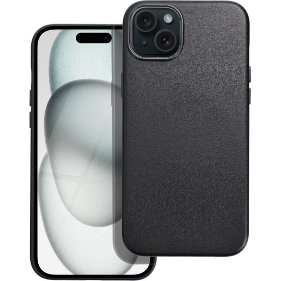 Leather Mag Cover Case For Iphone 15 Plus Black OEM