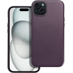 Leather Mag Cover Case For Iphone 15 Plus Dark Violet OEM
