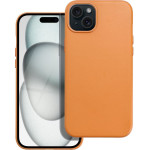 Leather Mag Cover Case For Iphone 15 Plus Orange OEM